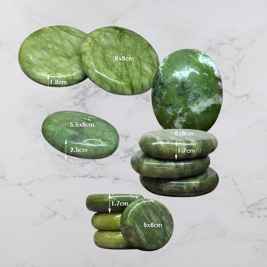 Pietre per Massaggio caldo/freddo in Giada Naturale