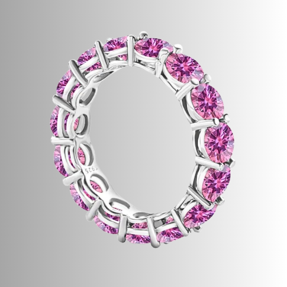 Mini Collezione di Eternity con Moissaniti Colorate