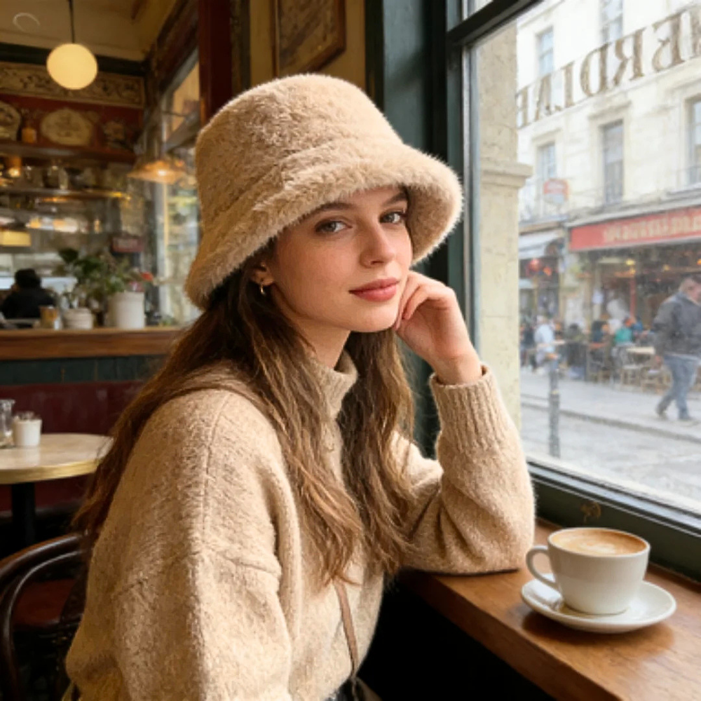 Cappello in Pelliccia Sintetica