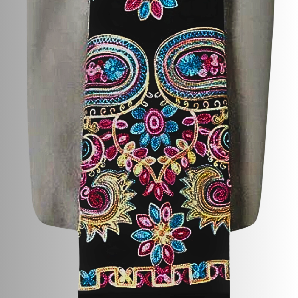 Pashmina Misto Lana Ricamata a Mano