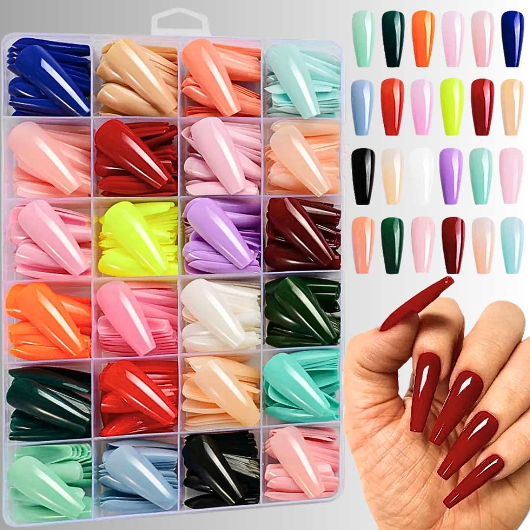 Set Professionali di Unghie Colorate in Resina Acrilica