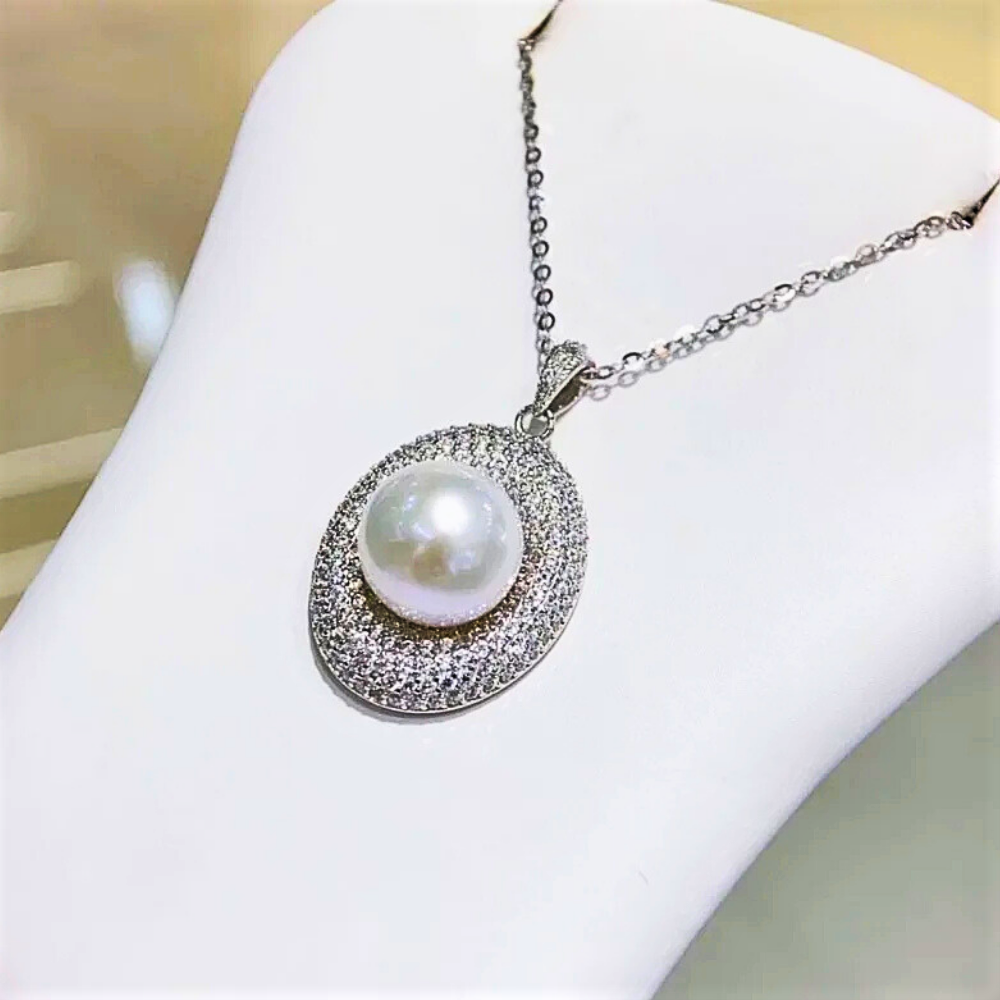 Collana con Perla Naturale Australiana da 11-12mm