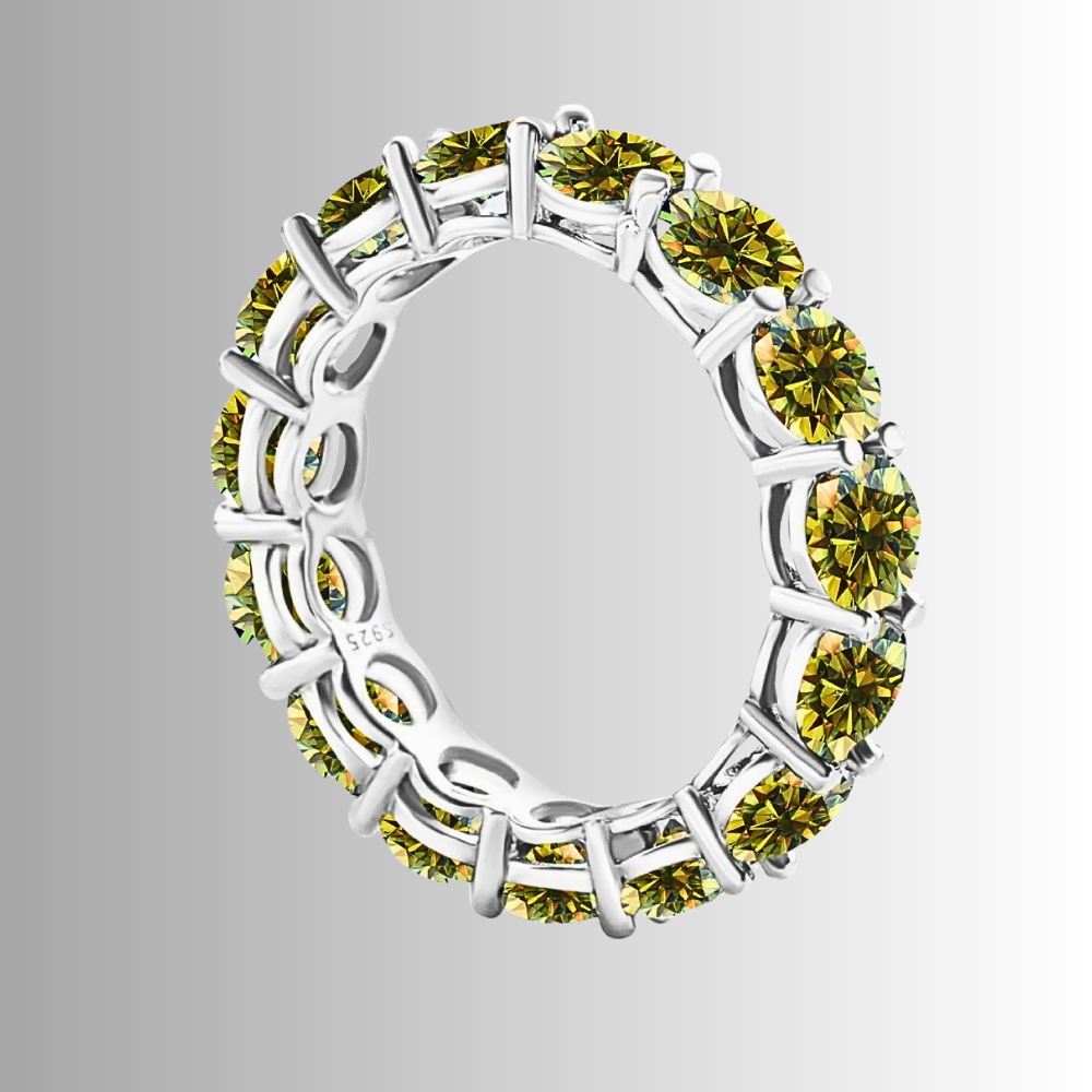 Mini Collezione di Eternity con Moissaniti Colorate