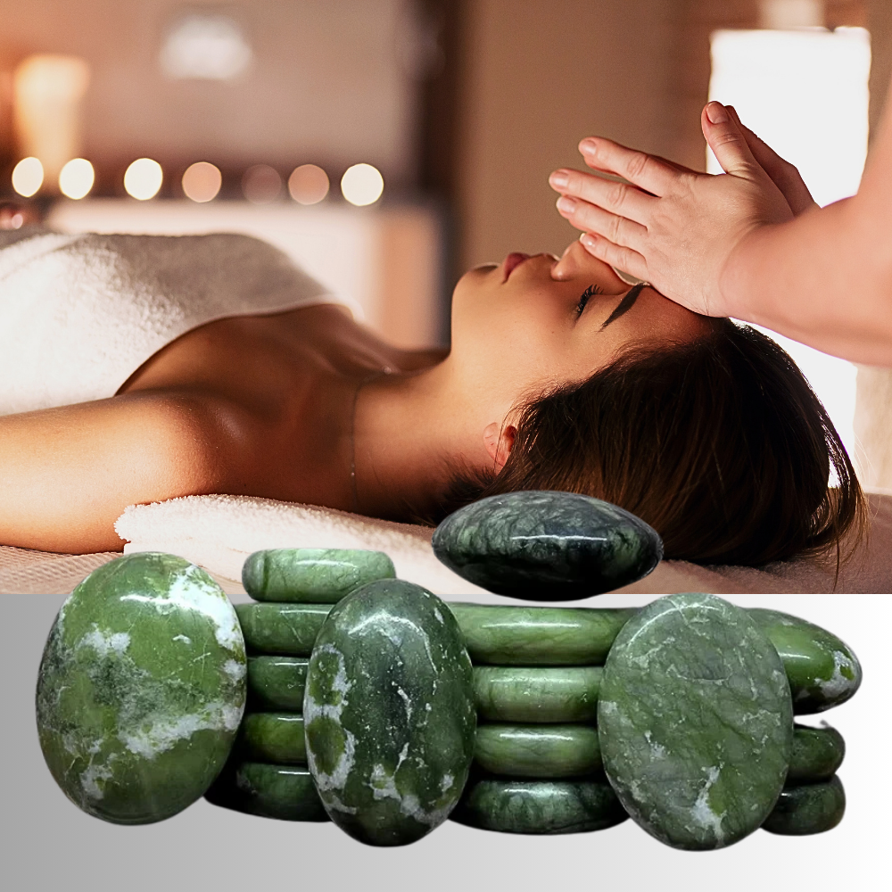 Pietre per Massaggio caldo/freddo in Giada Naturale