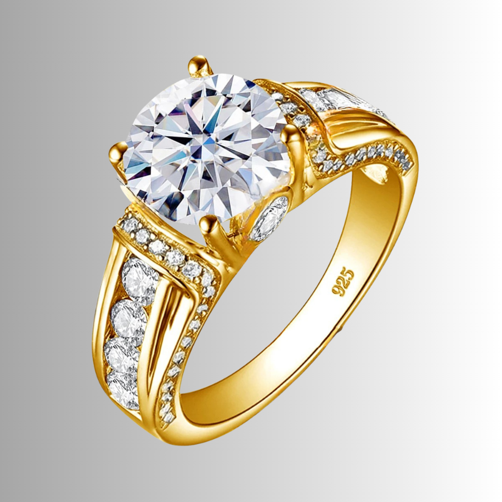 Fascia in Moissaniti con pietra centrale da ct 2,00