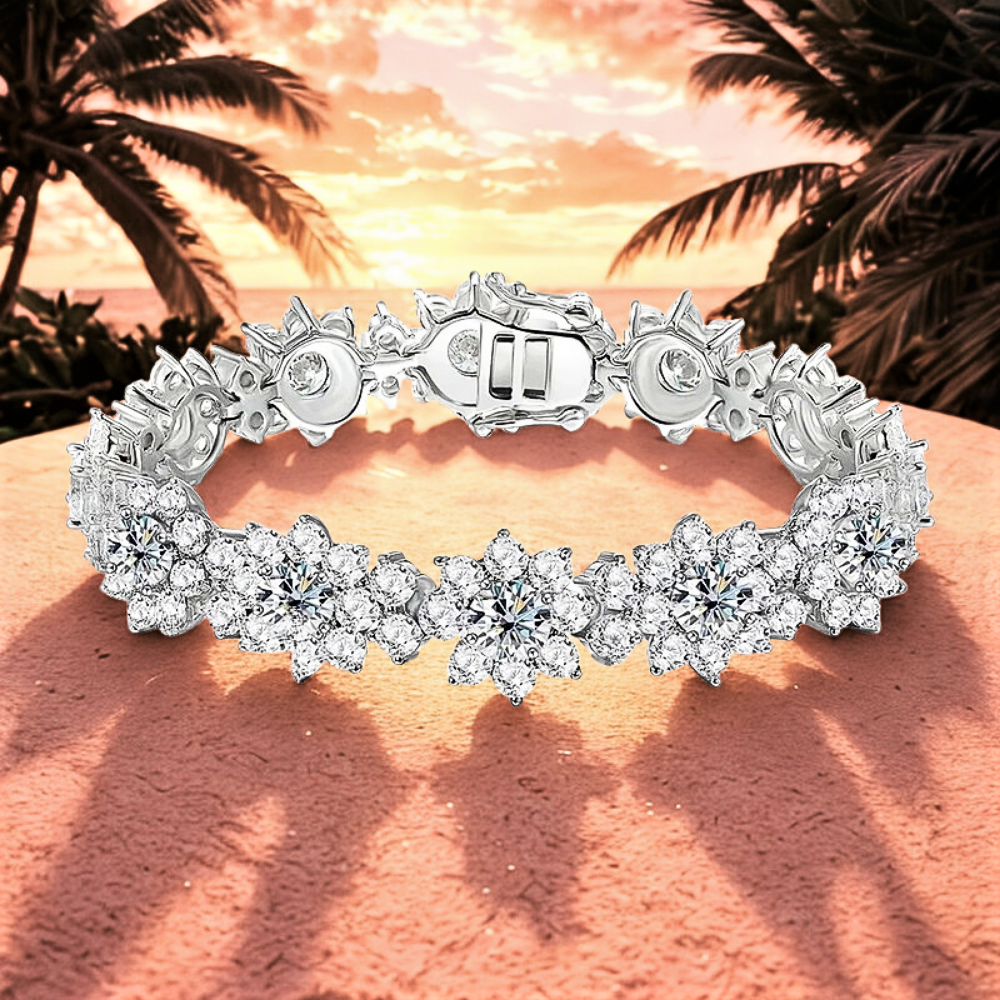 Parure Floreale in Moissaniti D Color