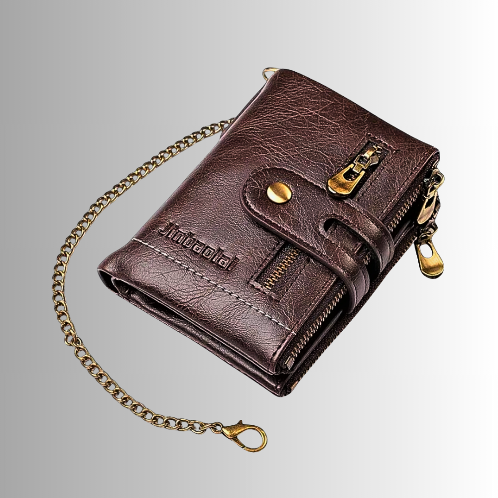 Mini Wallet Anti-Pickpocketing in Genuine Cowhide