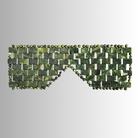 Maschera per Occhi in Giada Naturale per Trattamento Caldo/Freddo