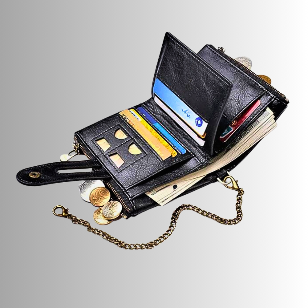 Mini Wallet Anti-Pickpocketing in Genuine Cowhide