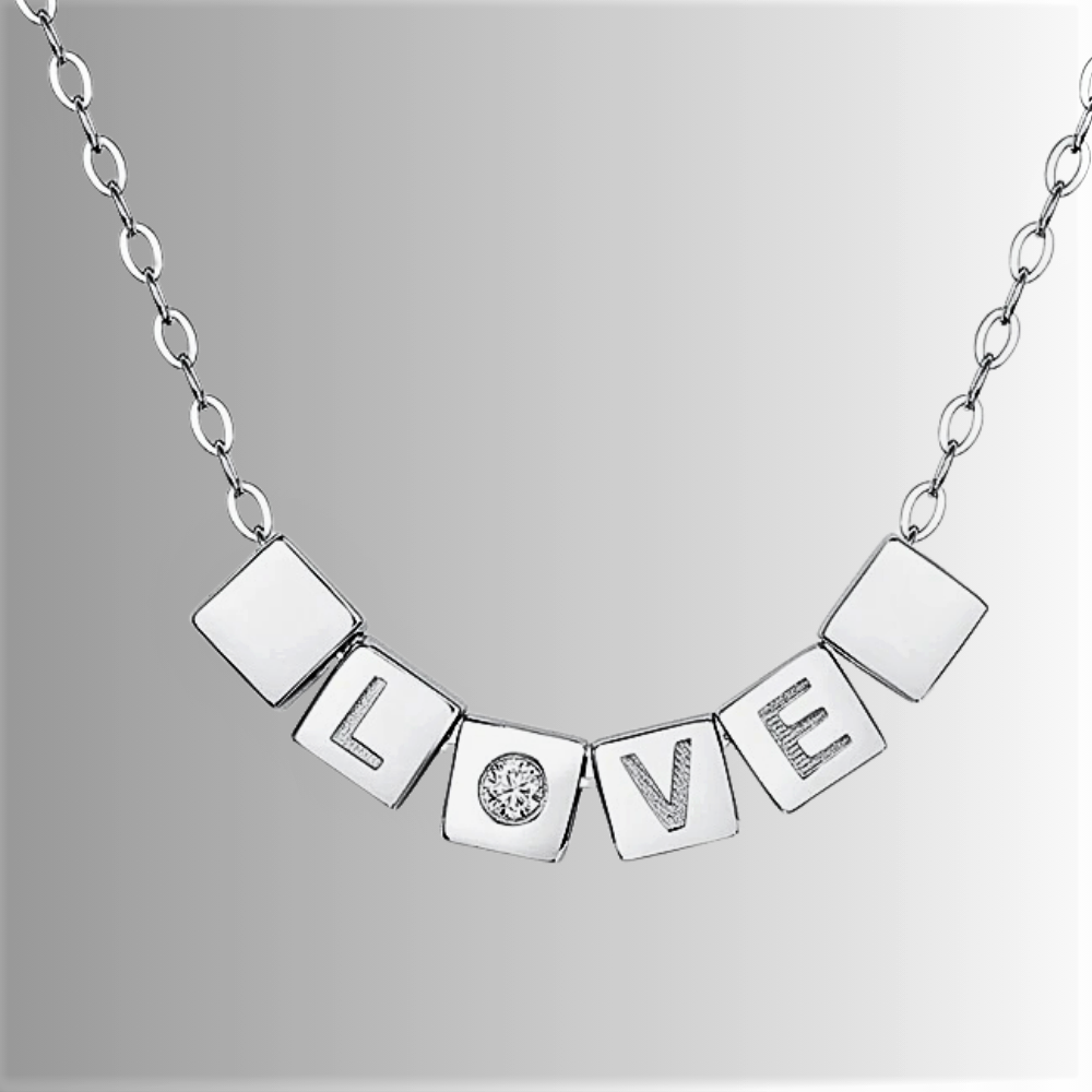 Collana Love in tre modelli con Moissanite D Color Certificata