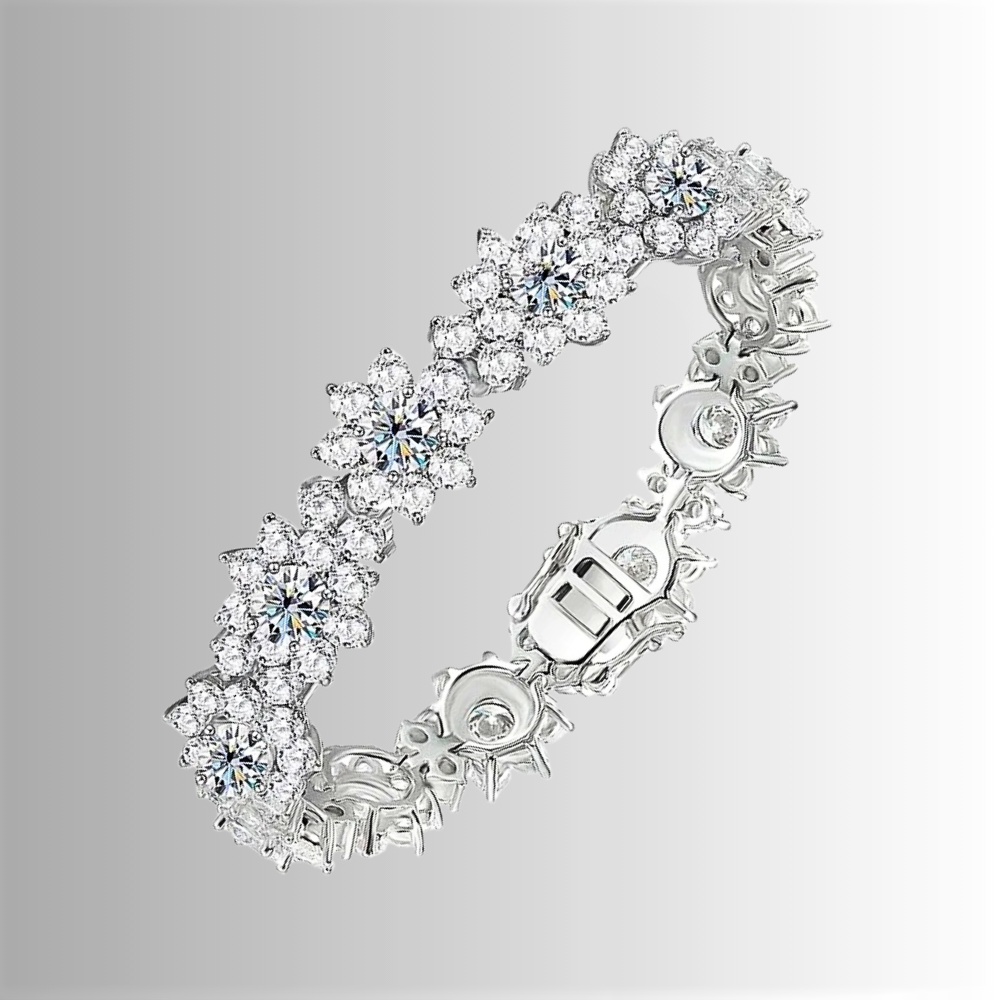 Parure Floreale in Moissaniti D Color