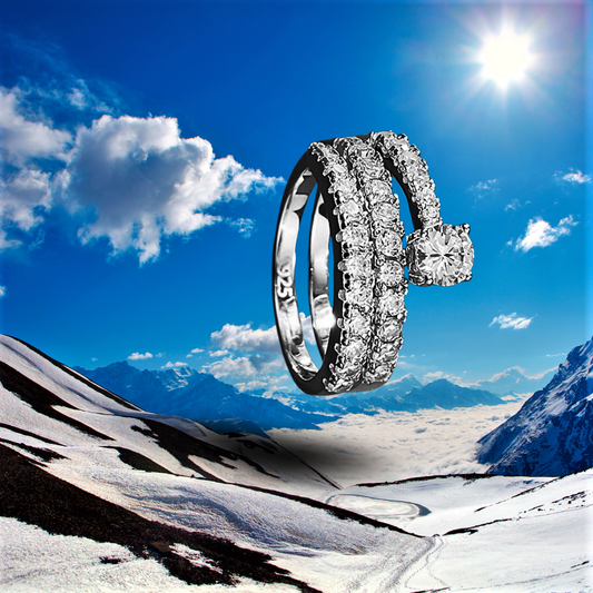 Anello a Serpente con Brillanti Lab Grown