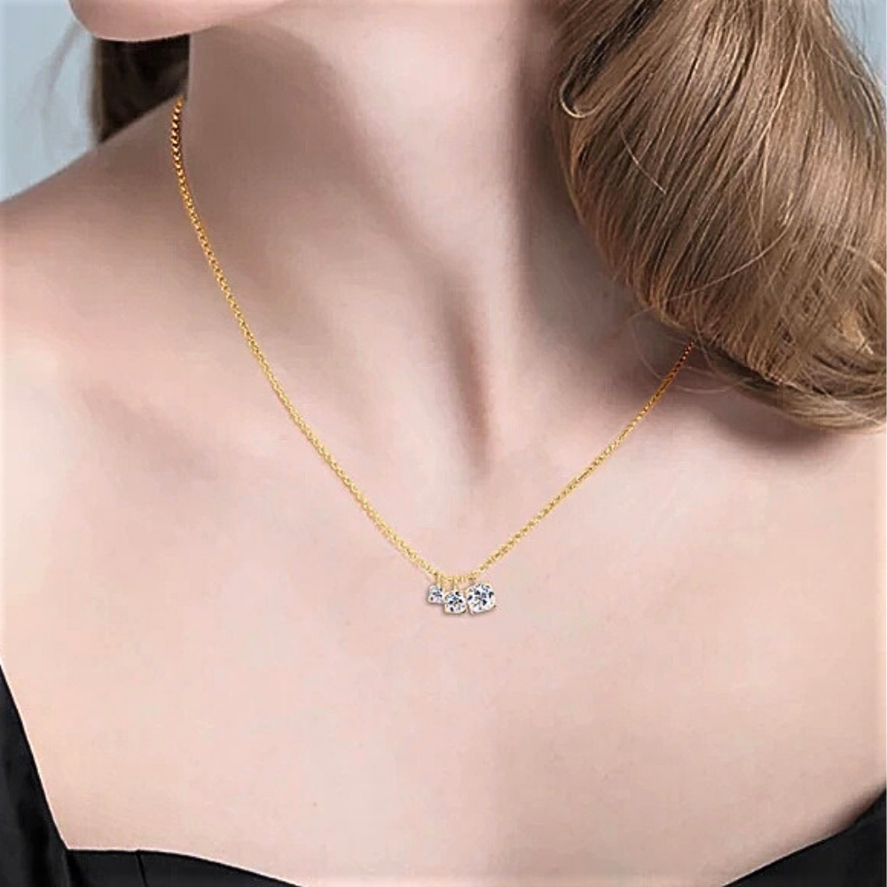 Collana Trittico Danzante – Luce in Movimento