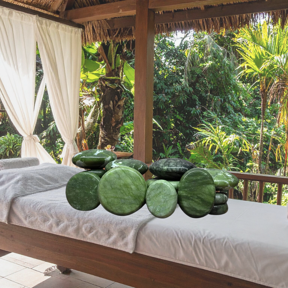 Pietre per Massaggio caldo/freddo in Giada Naturale