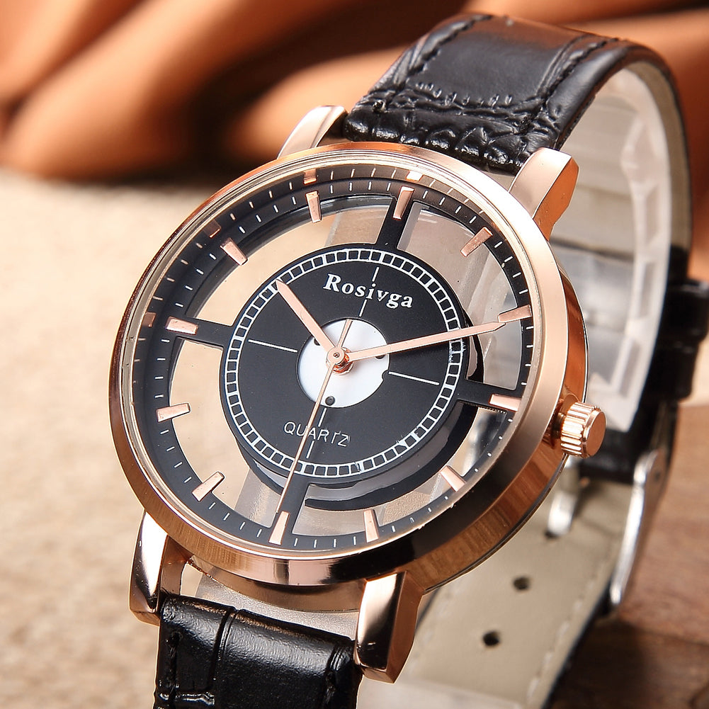 Reloj de cuarzo transparente "Charme Vintage" 