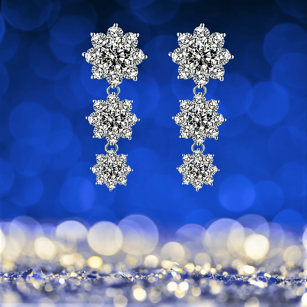 Parure Floreale in Moissaniti D Color