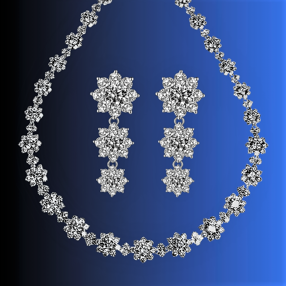 Parure Floreale in Moissaniti D Color