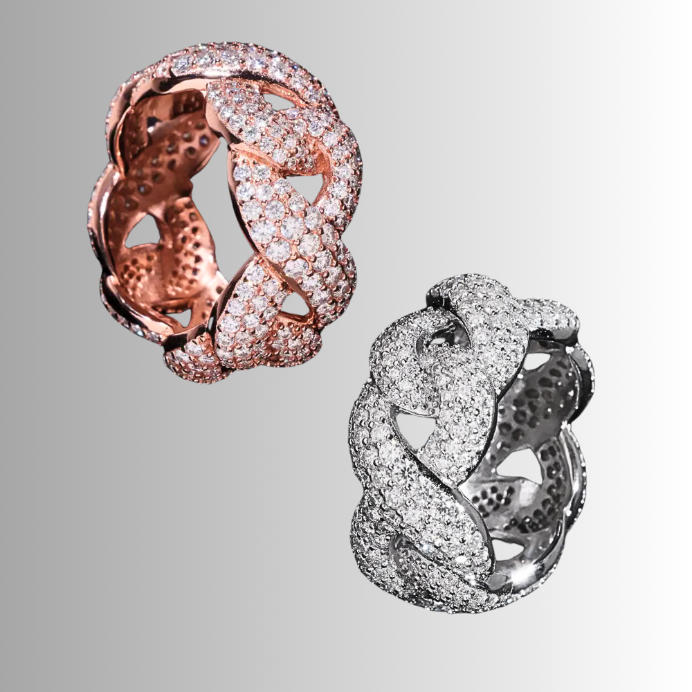 Anello "Infinito" con Moissaniti D color Certificate