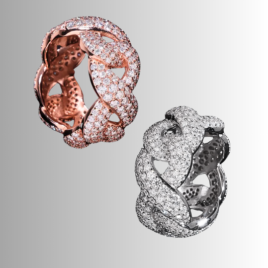 Anello "Infinito" con Moissaniti D color Certificate
