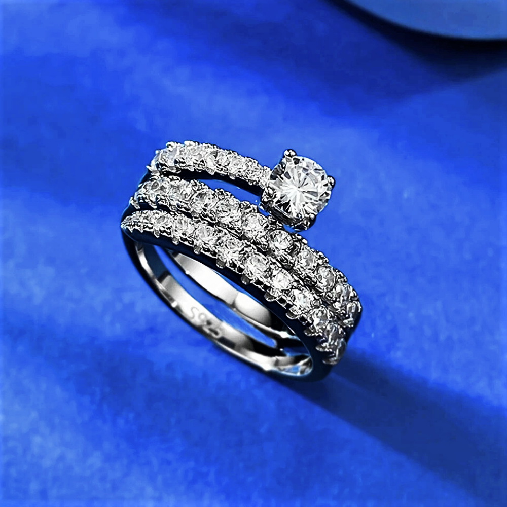 Anello a Serpente con Brillanti Lab Grown