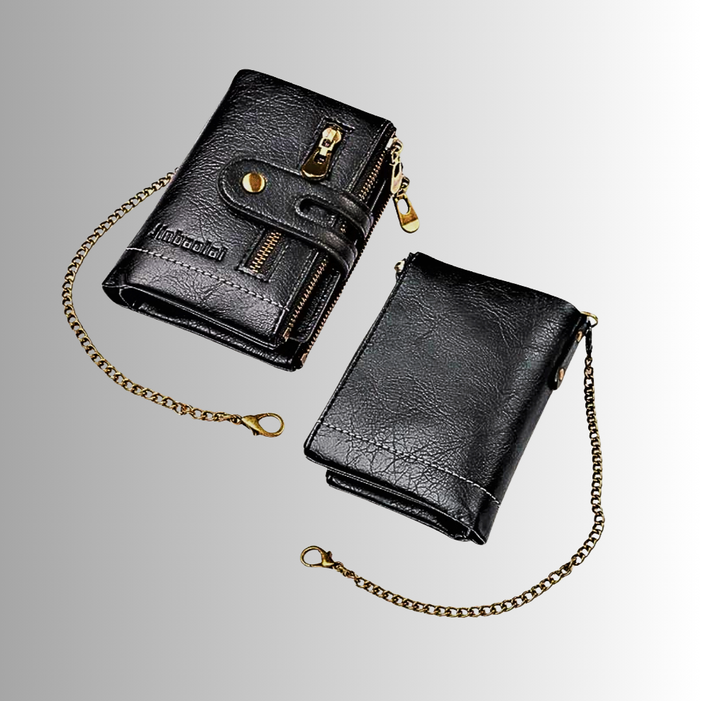 Mini Wallet Anti-Pickpocketing in Genuine Cowhide