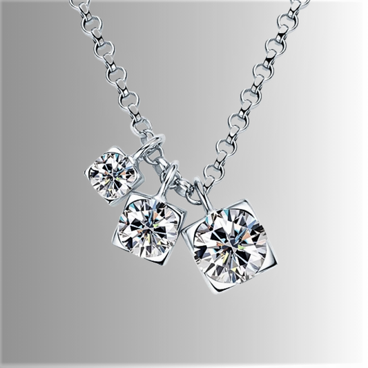 Collana Trittico Danzante – Luce in Movimento