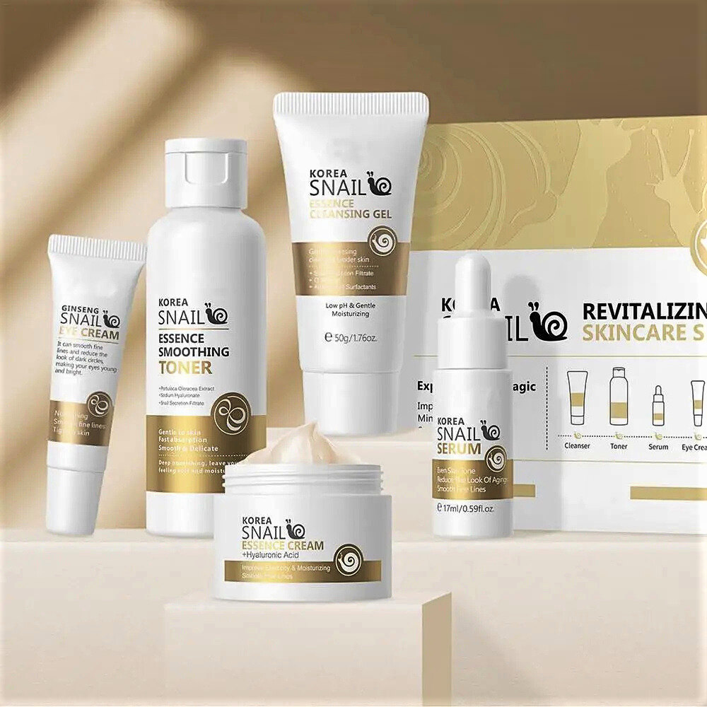 Kit skincare con attivi Coreani – 5 step rigeneranti per la pelle