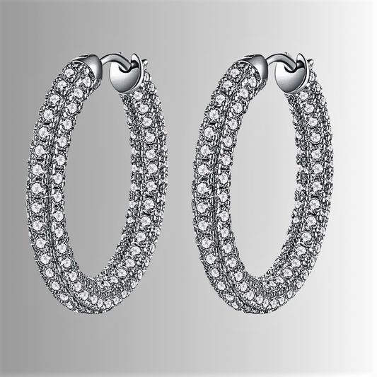 Orecchini con Pavè di Moissaniti per ct 5,60