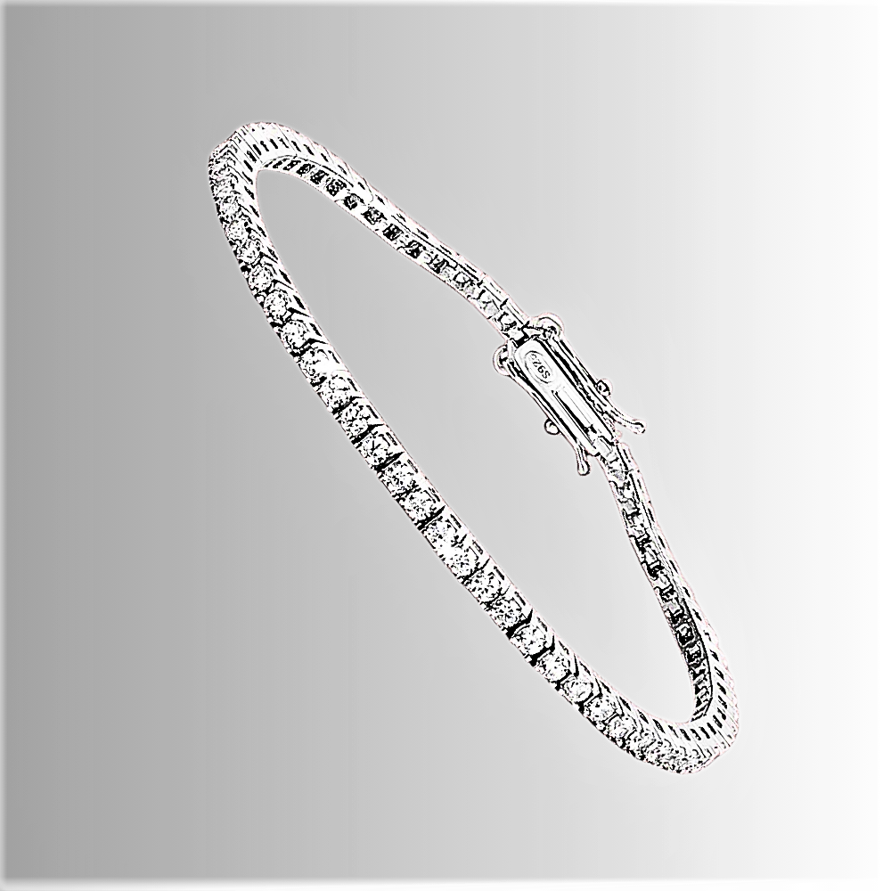 Bracciale Tennis con Moissaniti da mm 2.00