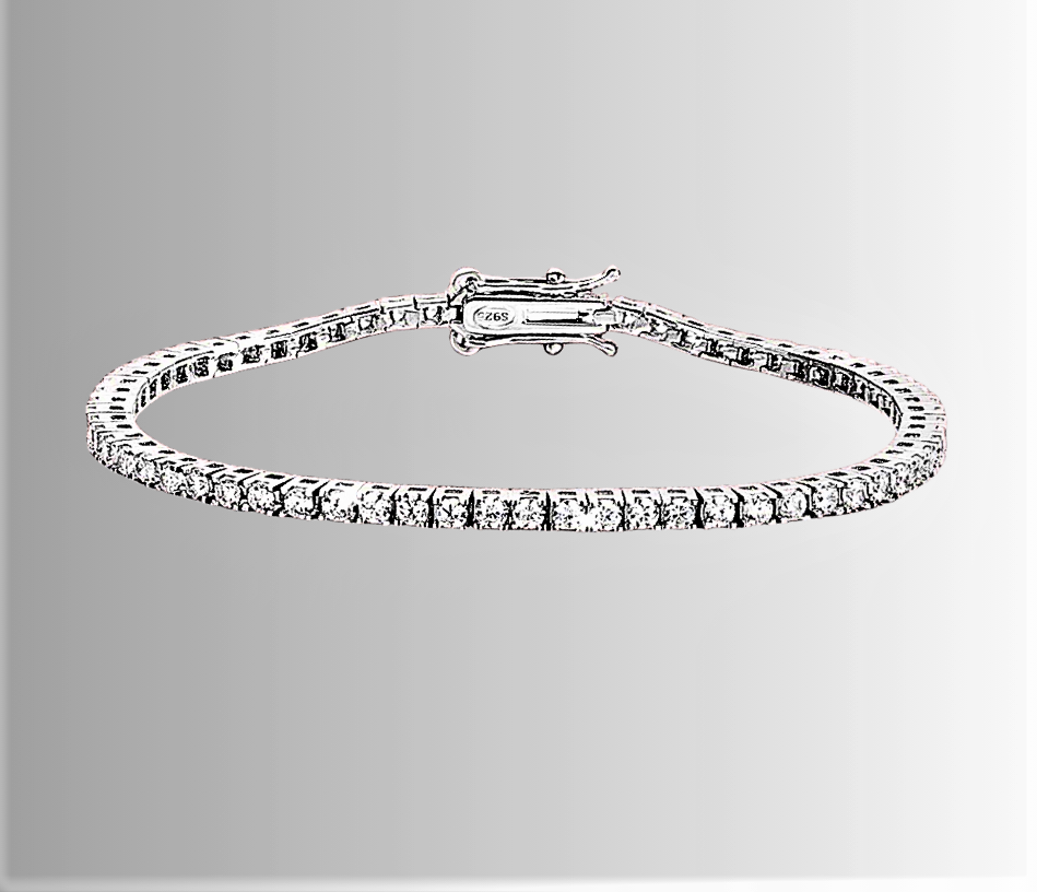 Bracciale Tennis con Moissaniti da mm 2.00