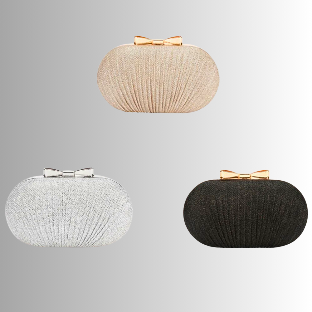 Clutch a Ovetto con Chiusura a Fiocco