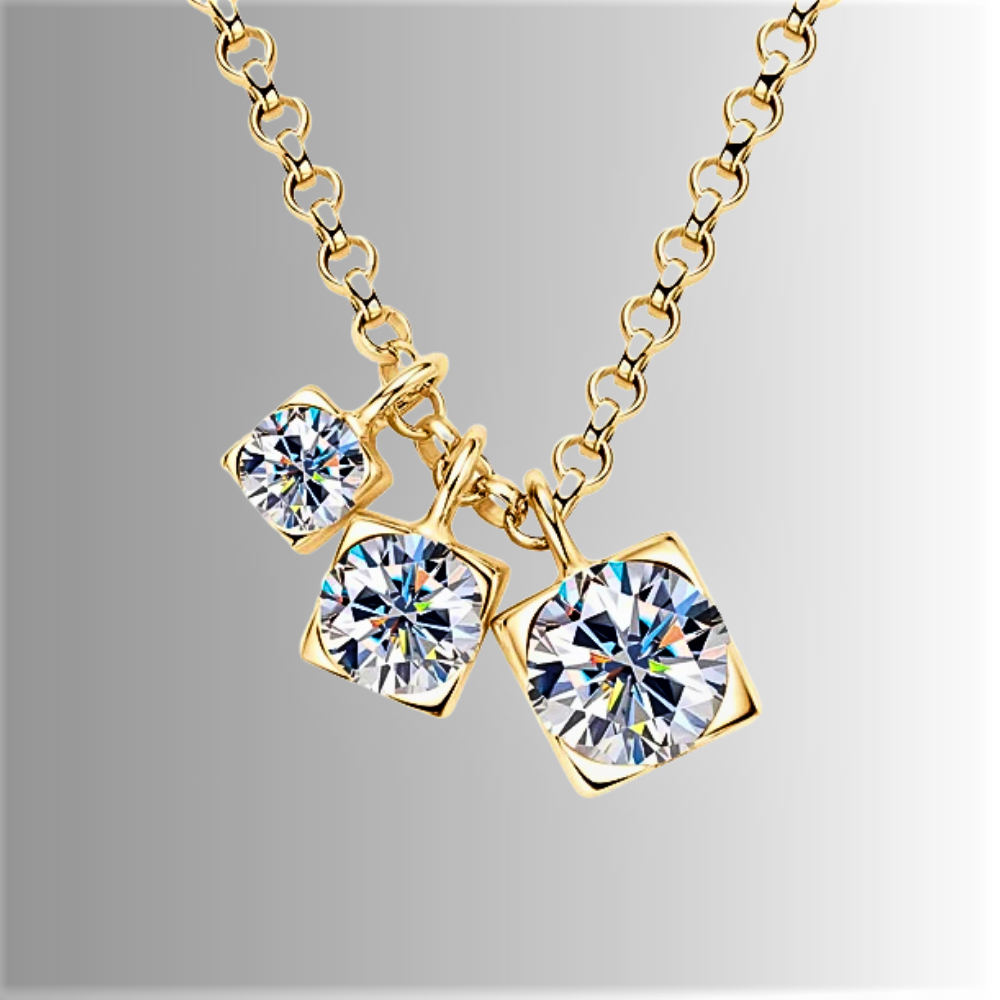Collana Trittico Danzante – Luce in Movimento