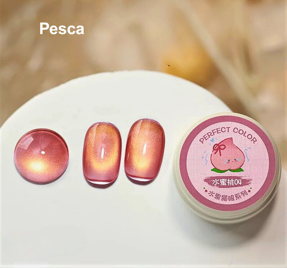 Smalti Gel Glitterati ad Effetto Olografico "Occhio di Gatto"