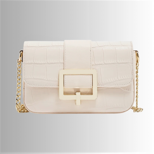 Mini Bag Bianca in Vera Pelle