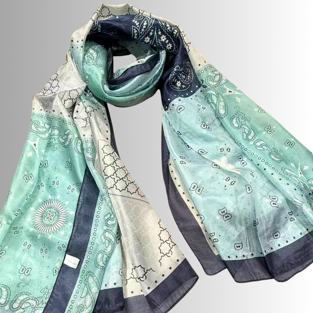 Foulard in Seta di Gelso con Stampe Floreali