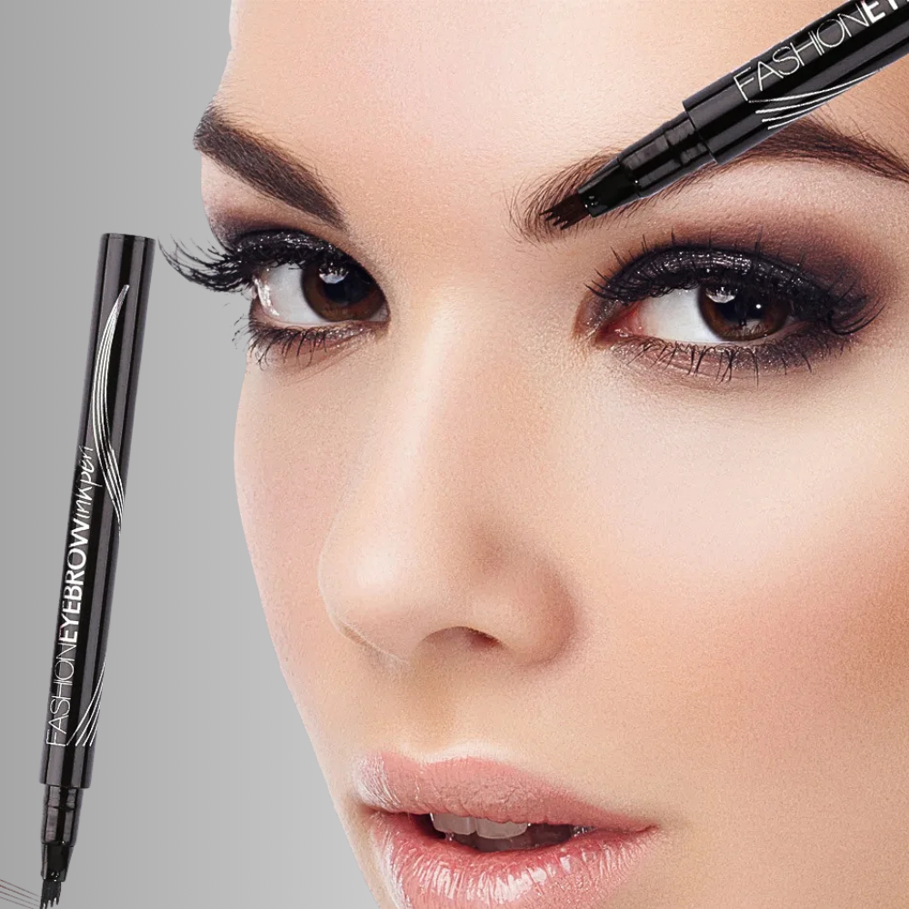 Matita Liquida per Sopracciglia a 4 Pennelli