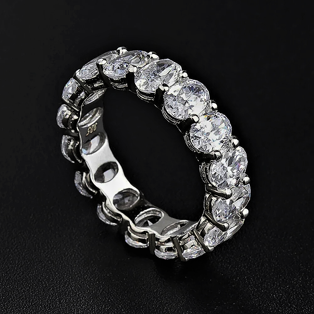 Fedina Eternity con Moissaniti taglio Ovale per ct 4,60