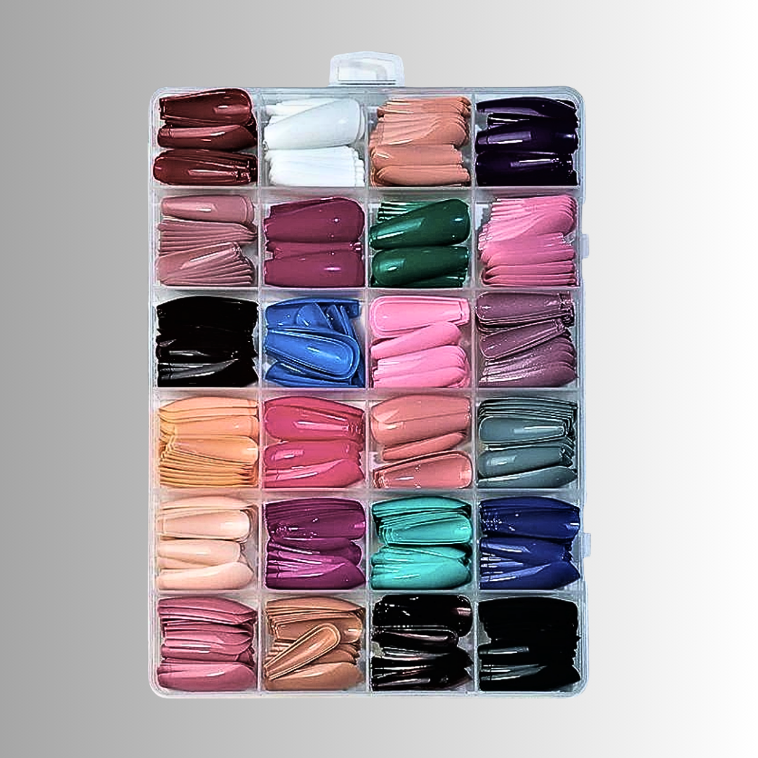 Set Professionali di Unghie Colorate in Resina Acrilica