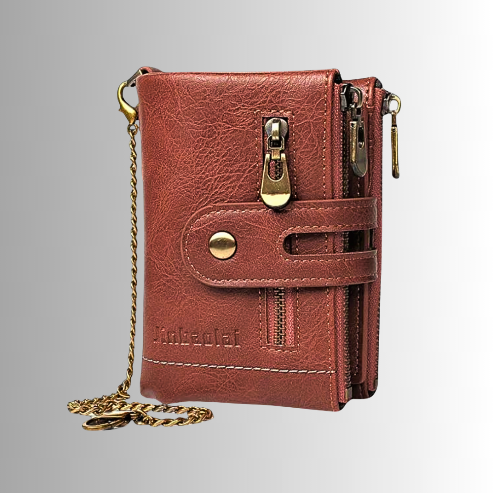 Mini Wallet Anti-Pickpocketing in Genuine Cowhide