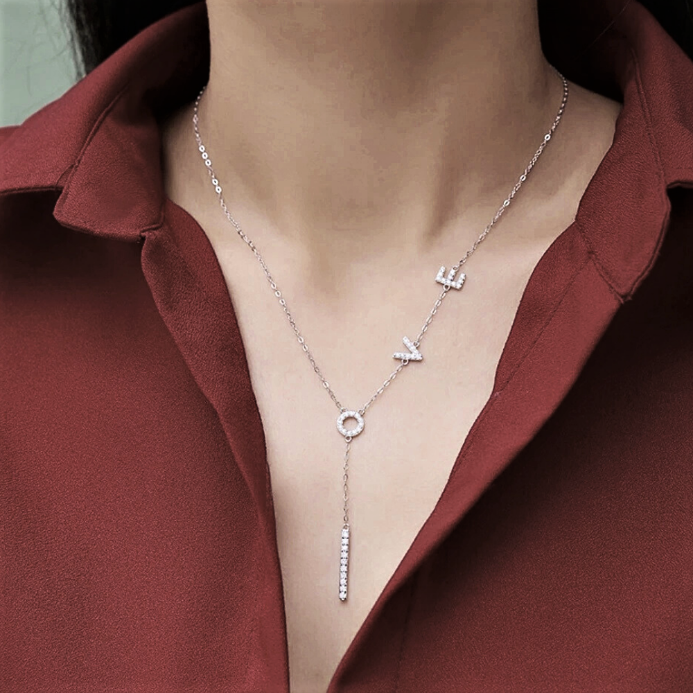 Collana Love in tre modelli con Moissanite D Color Certificata