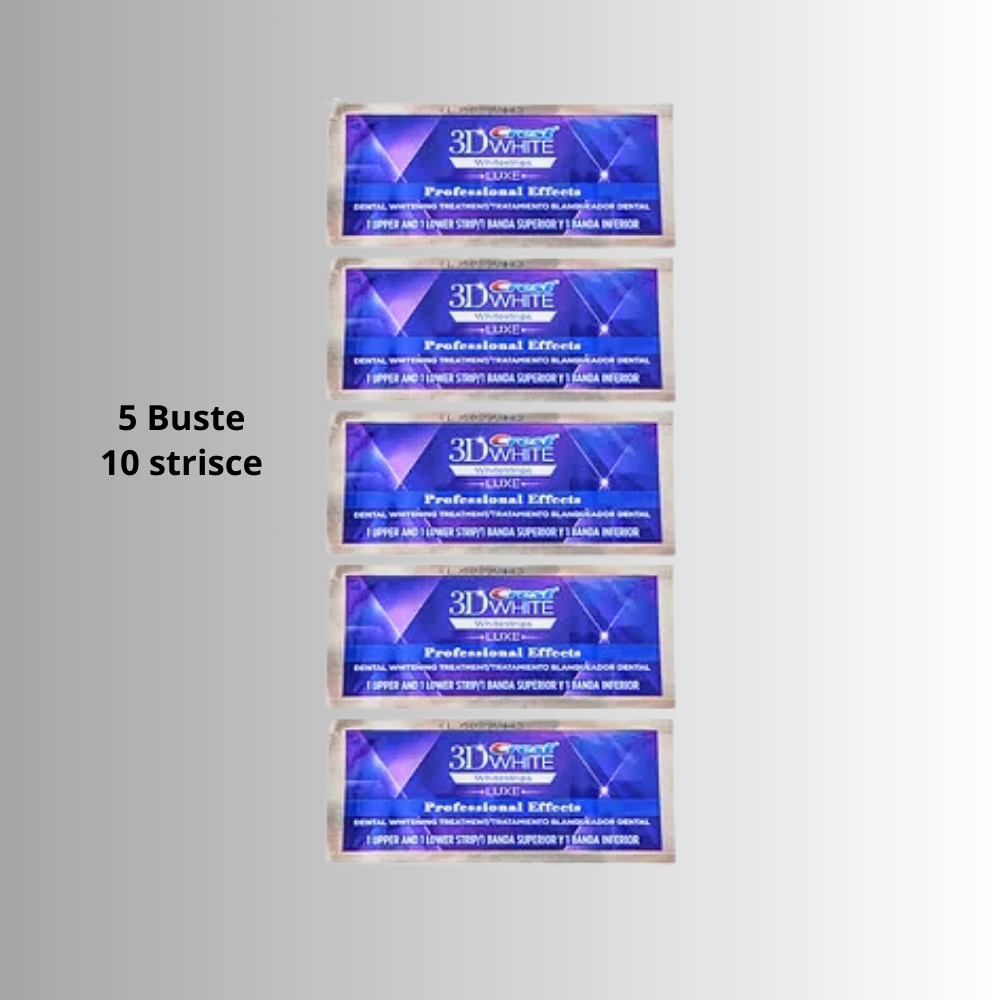 Strisce Sbiancanti per Denti al Carbone Attivo Nano