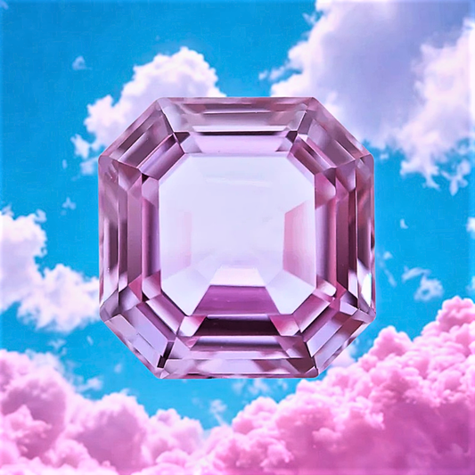 Alessandrite Lab Grown Taglio Asscher Certificata