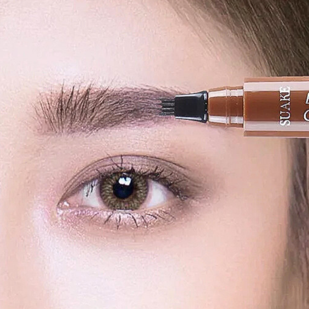 Matita Liquida per Sopracciglia a 4 Pennelli