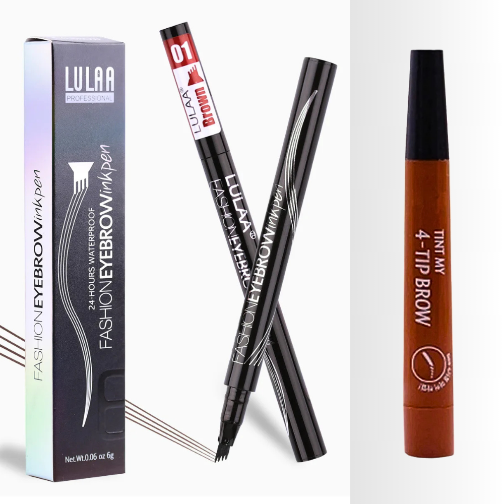 Matita Liquida per Sopracciglia a 4 Pennelli