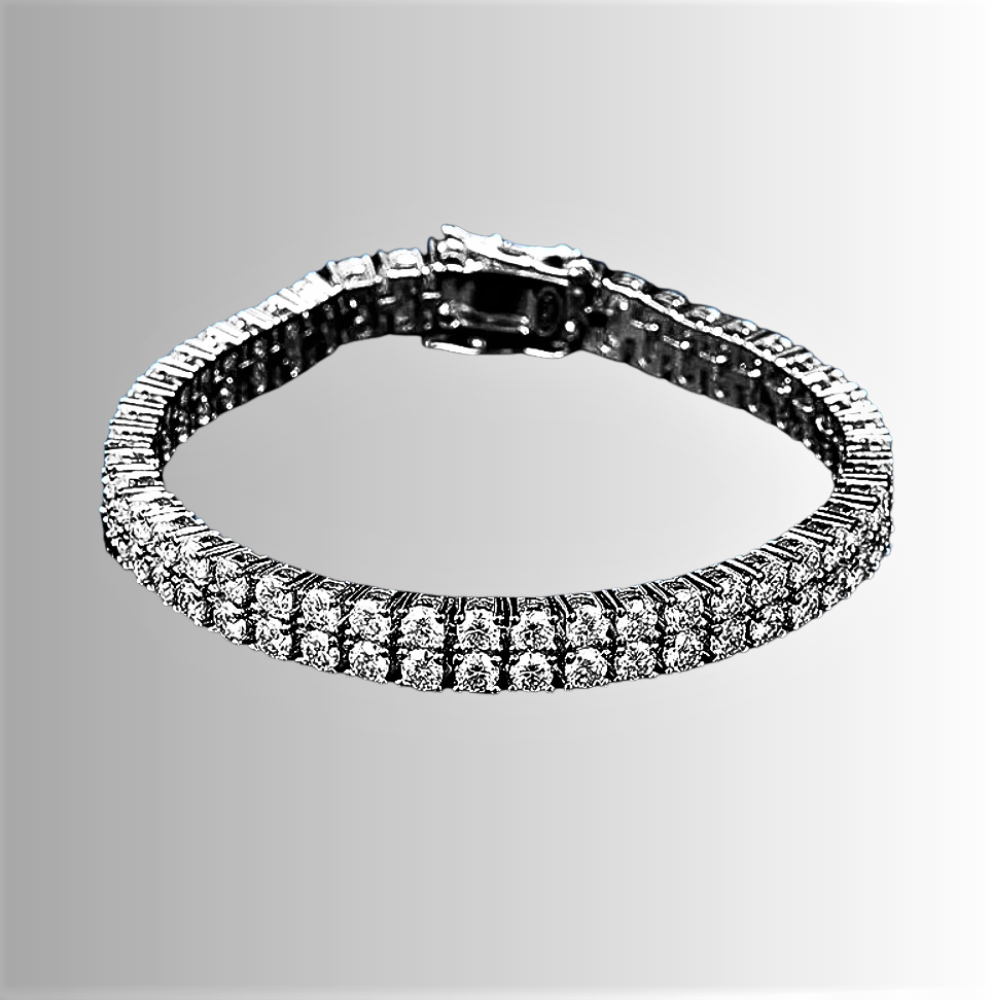Bracciale a 2 File di Moissaniti