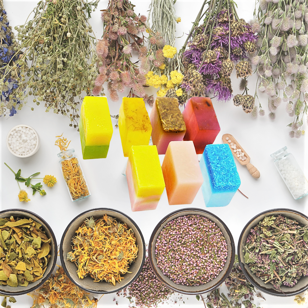 Saponetta per Igiene Intima con Erbe Medicinali, Oli Naturali, Acido ialuronico e Vitamina E