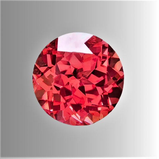 Zaffiro Padparadscha Lab Grown Taglio Brillante con Certificato