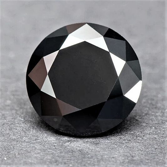 Moissanite Nera Taglio Brillante Certificata