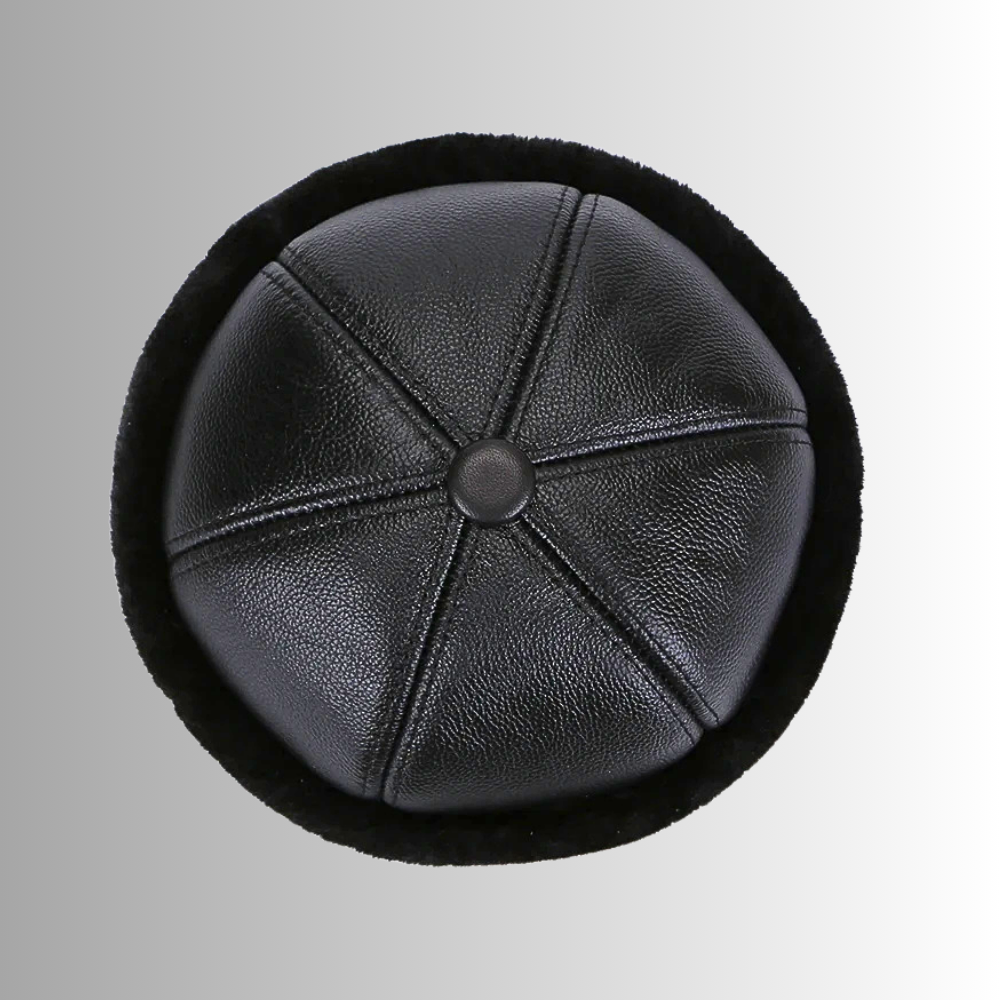 Cappello Bomber in Fiore di Pelle di Vitellino