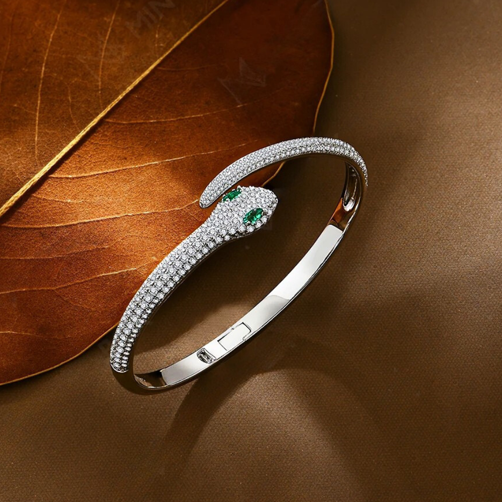 Bracciale a Serpente con Moissaniti D Color